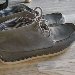 UGG Gray Leather Chukka Boots for Men